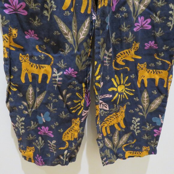 PRINCESS HIGHWAY X MODCLOTH Linen Blend Tiger Print Cropped Pull On Pants Size S - Picture 7 of 13